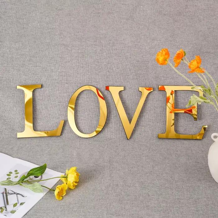Lettres Anglaises 3D de Grande Taille de 20cm