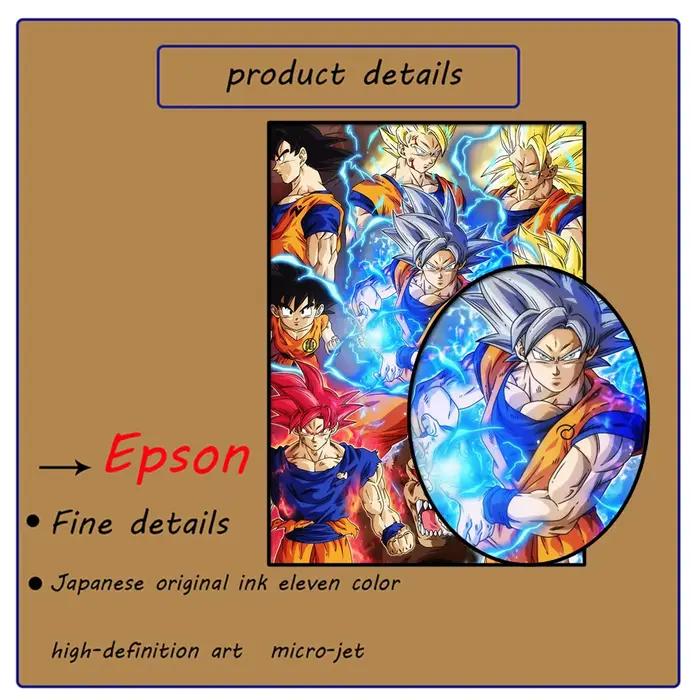 Affiche de dessin animé japonais Dragon Ball Z