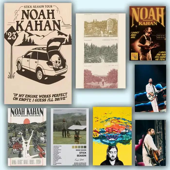 Ballade chanteur n-noah k-ahan affiche peinture Durable toile tenture murale maison bricolage décoration Art Mural esthétique étanche