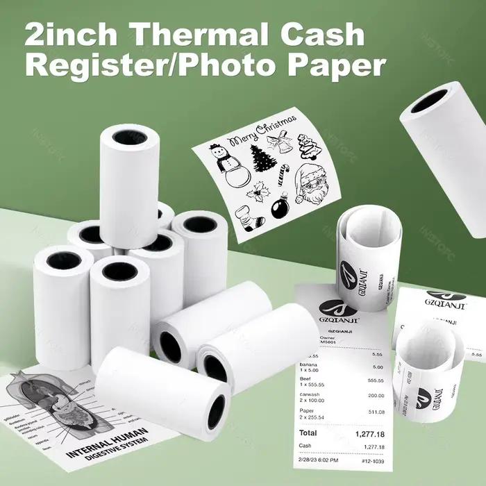 Étiquettes autocollantes en papier thermique 57x25MM