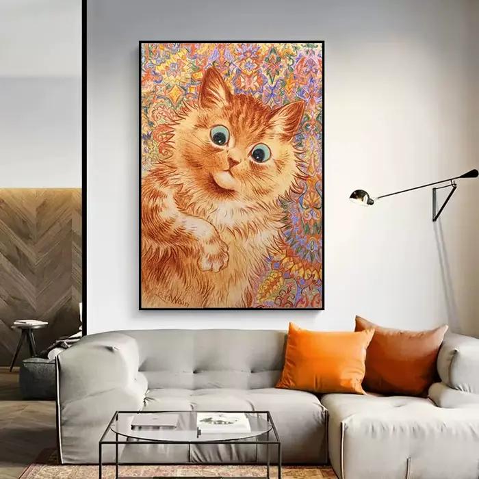 Célèbre portrait de chat de Louis Wain