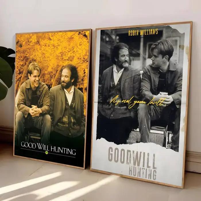 Les autocollants auto-adhésifs du film Sticky Good Will Hunting Poster conviennent à n'importe quelle surface murale