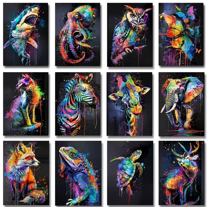 Affiche de peinture sur toile graffiti pour la décoration intérieure