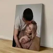 1 affiche sur toile personnalisée – Transformez votre photo en œuvre d'art murale décorative – Un cadeau personnalisé