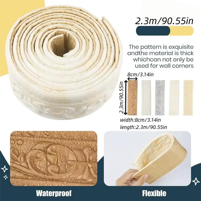 Nouvelle bordure murale 3D autocollante imperméable