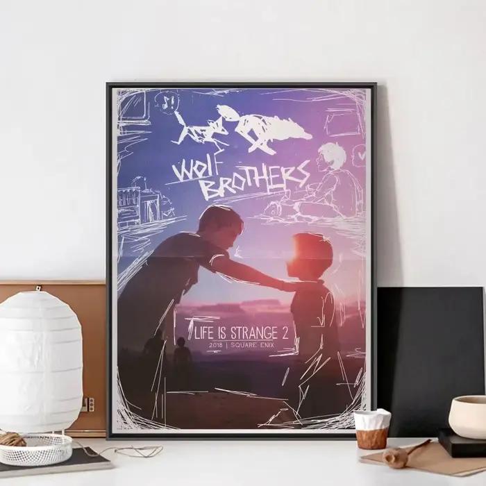 La vie est étrange la tempête jeu affiche Club Bar Vintage