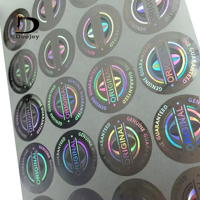 Lot d'autocollants holographiques ronds de 20mm