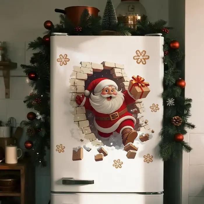 Autocollant mural du père noël