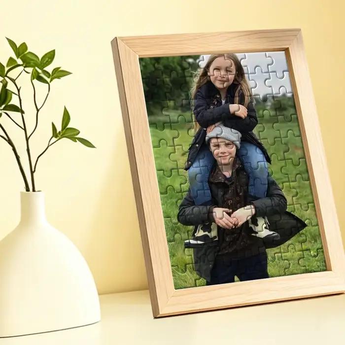 【Personnalisé】Puzzles en bois encadrés