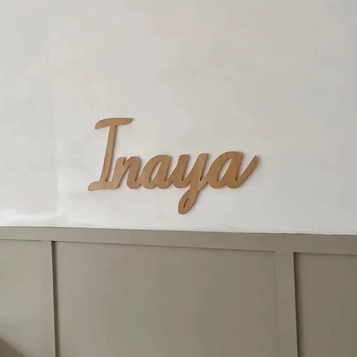 Panneau Mural en Bois avec Nom Personnalisé pour Chambre d'Adolescent et d'Enfant