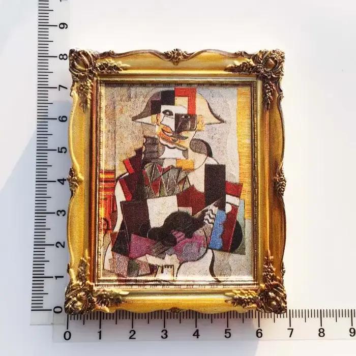 Van Gogh Picasso peinture à l'huile UV cadre Photo peintures de renommée mondiale 3d aimants de réfrigérateur décoration de la maison Collection cadeaux