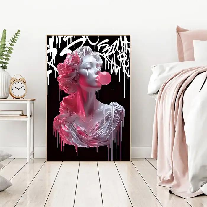 Toile de ballon soufflant de fille rose Chic
