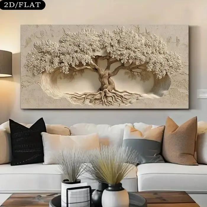 Toile d'art mural 2D sans cadre