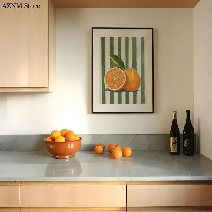 Décoration murale orange
