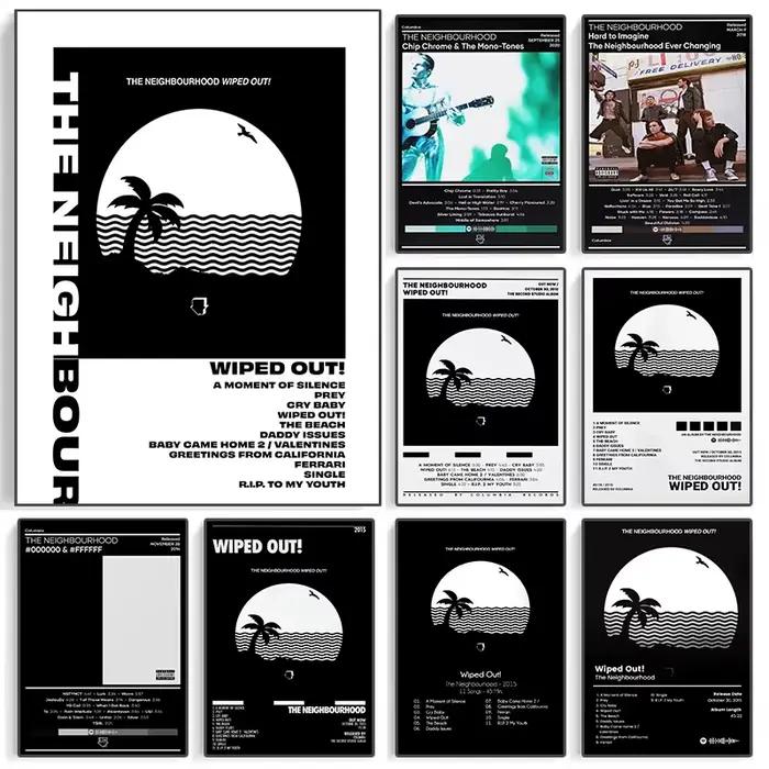 The Music Neighbourhood Landscape Album Cover Art Posters