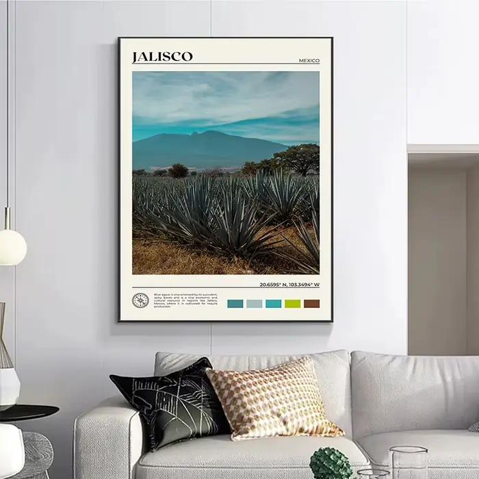 Affiche de paysage de voyage de Puerto Vallarta