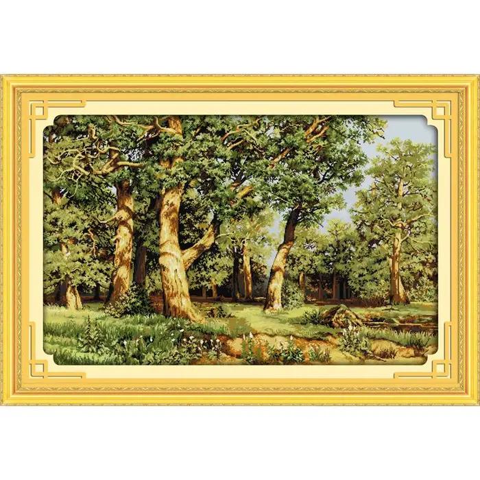 Ensemble de broderie de motifs de paysage