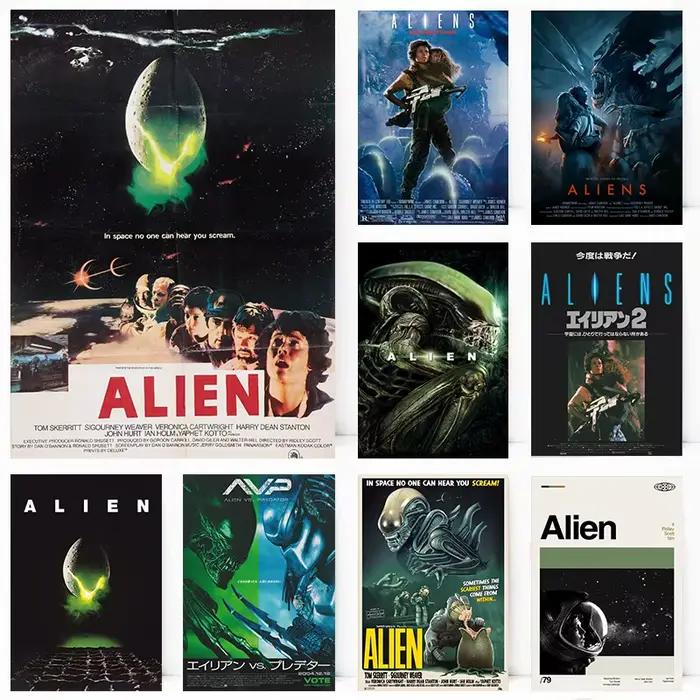 Affiche rétro de Film de science-fiction classique