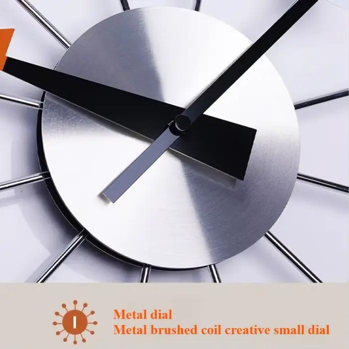 Horloge murale moderne silencieuse sans tic-tac 13 pouces couleur Pop horloges boule décoratives pour salon cuisine