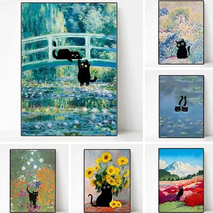 Peinture à l'huile de Van Gogh la nuit étoilée