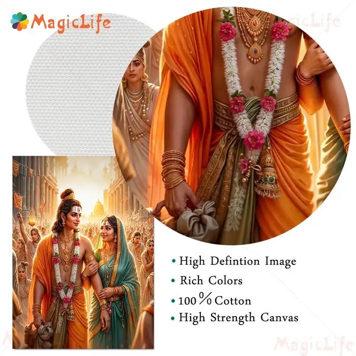 Parvati Sati Shiva affiches de mythologie hindoue images murales pour salon affiche de dessin animé mur Art toile peinture sans cadre