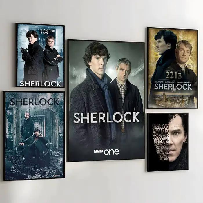 S-Sherlock h-holmes affiche Art avec impressions maison chambre salon décoration cadeau