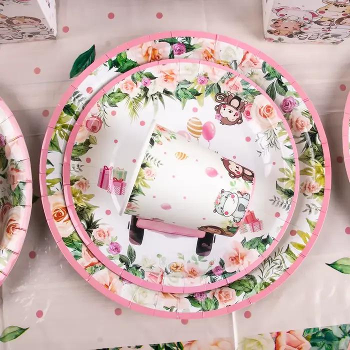 Vaisselle jetable pour fête Safari dans la Jungle
