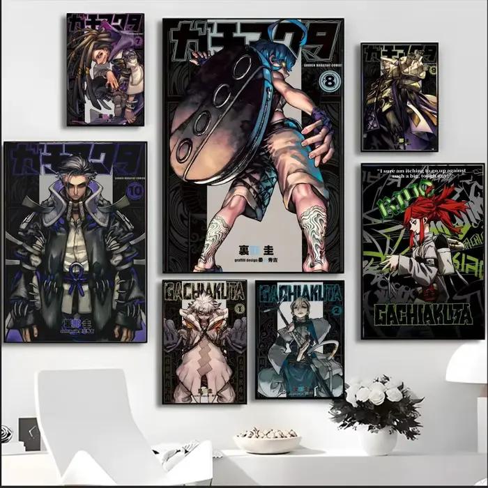 Anime G-G-Gachiakuta peinture calligraphie HD toile imperméable Art: décoration murale esthétique maison, Bar et plus
