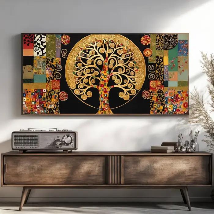 Affiche de paysage d'arbre de vie moderne