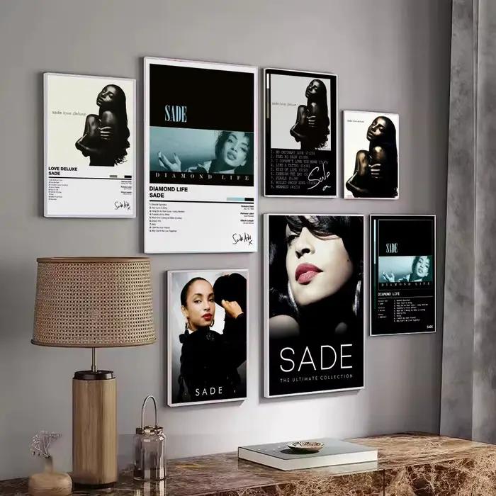 Affiche décorative d'album musical Singer S-Sade