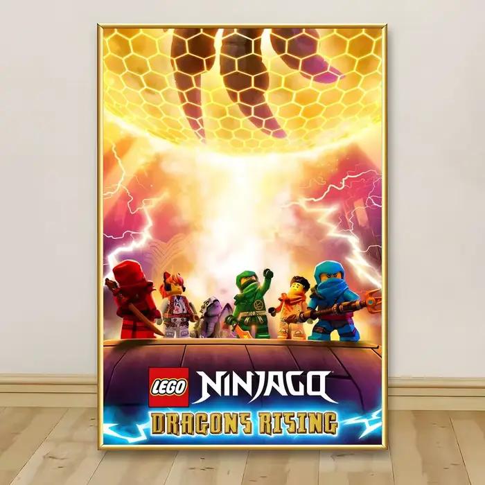Peinture sur toile de calligraphie L-LEGOESES N-NinjagoES