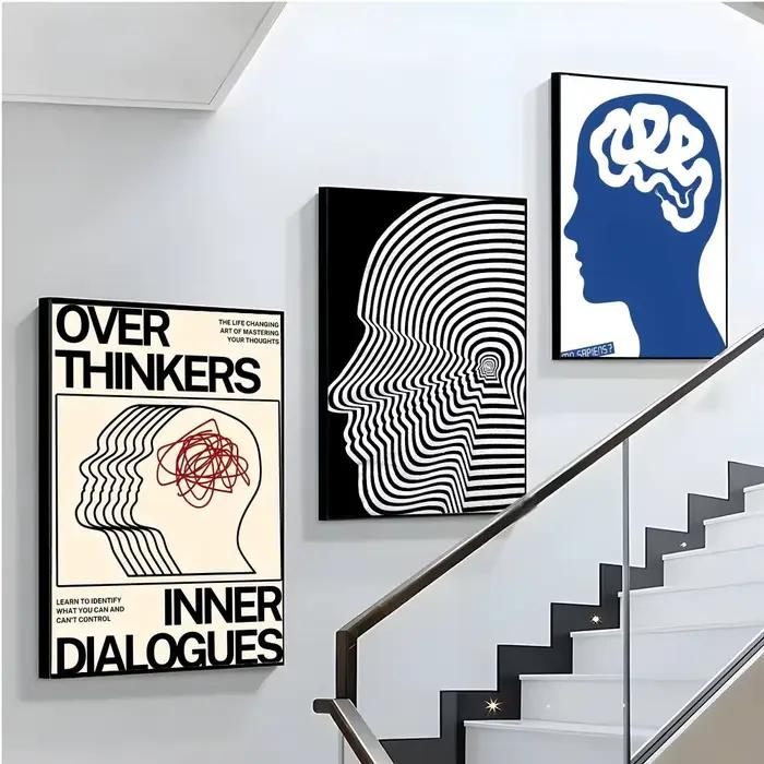 Affiche abstraite moderne Open Your Mind