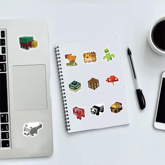 50/100pcs/set Autocollants Minecrafted DIY pour ordinateur portable