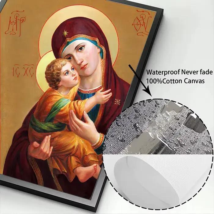 Affiche de peinture sur toile de la série religieuse de Jésus et de la Vierge Marie