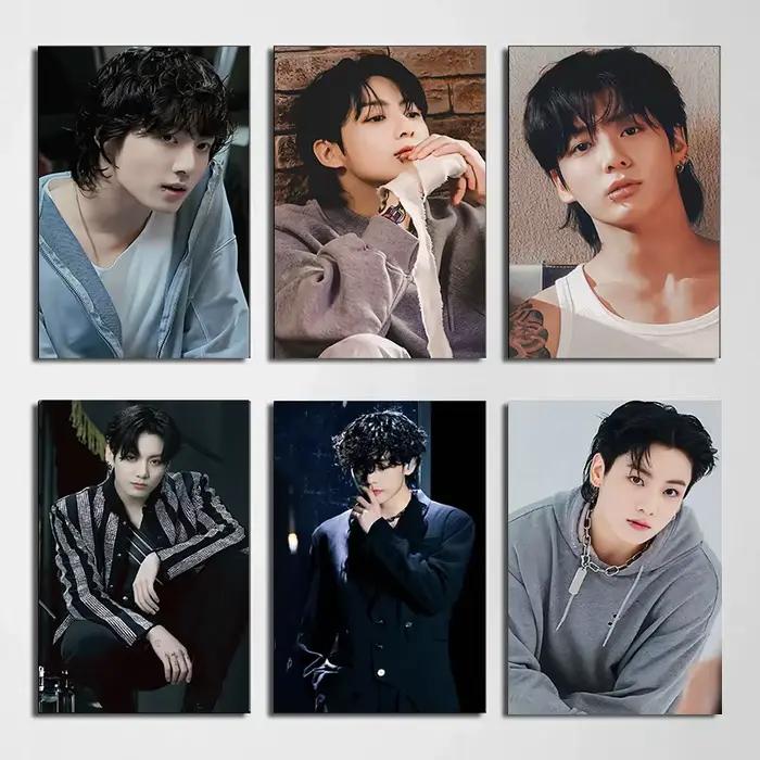 JK V Coréen Pop Singer Poster et Ht Making Canvas Painting