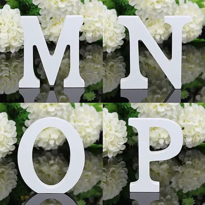 6cm nouveau 1pc grande lettre en bois Alphabet tenture murale fête de mariage maison boutique décoration