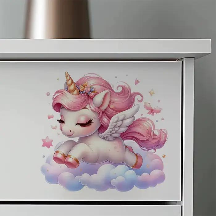 Autocollant licorne mignon