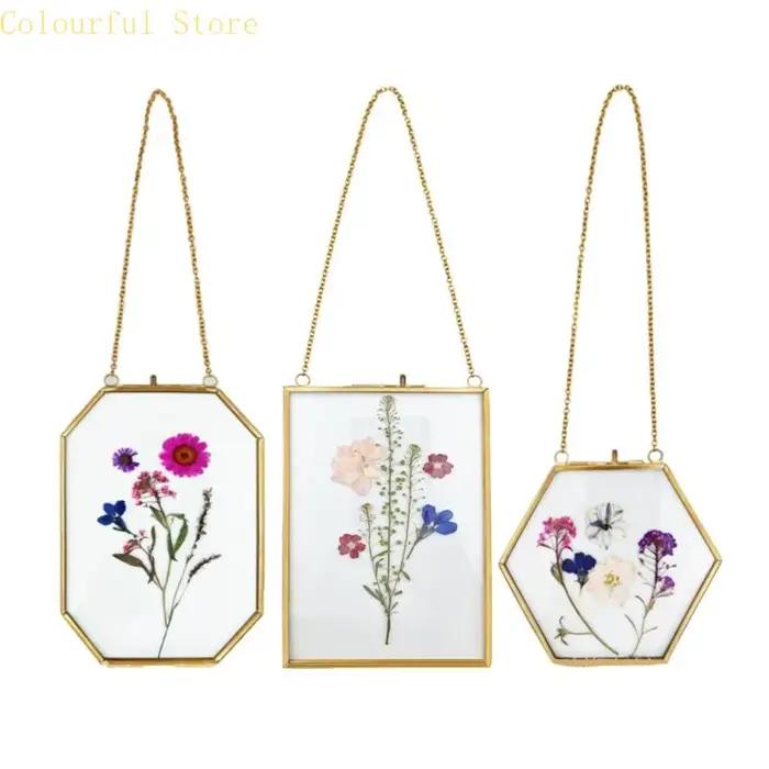 X7XD – cadre fleurs pressées en verre