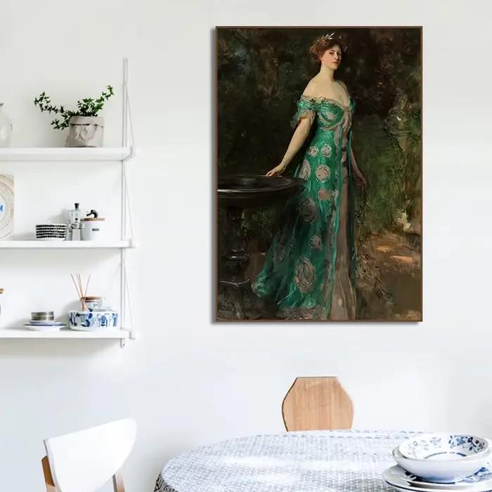 Affiche de portrait de femme de la Renaissance