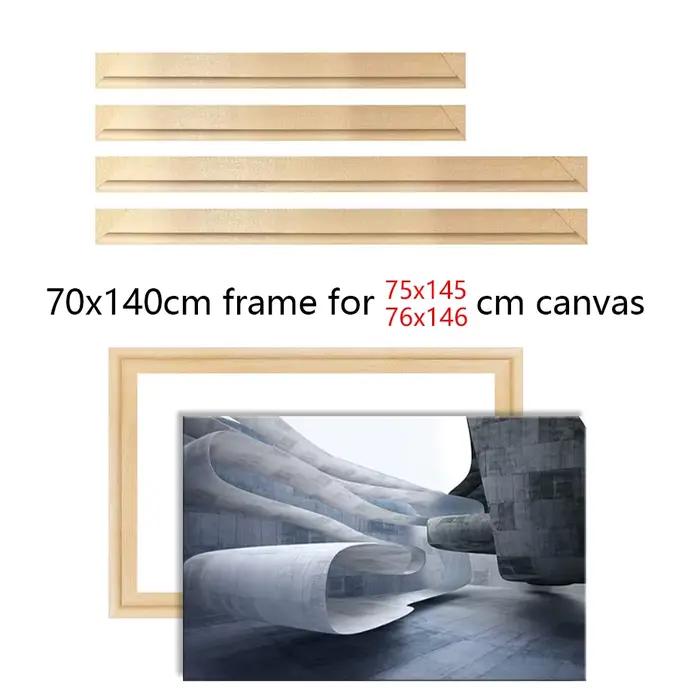 Cadre en bois 70x140cm pour cadre Photo 76x146cm