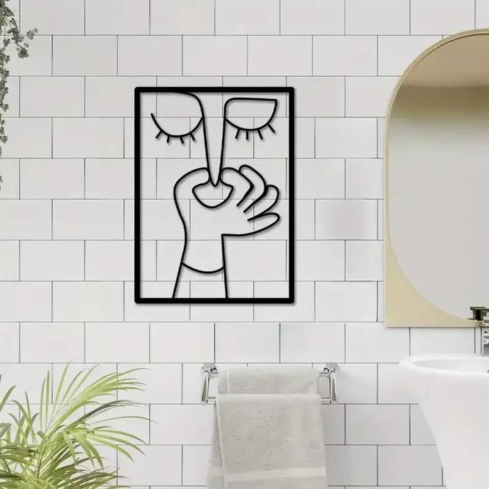 Affiche de salle de bains drôle