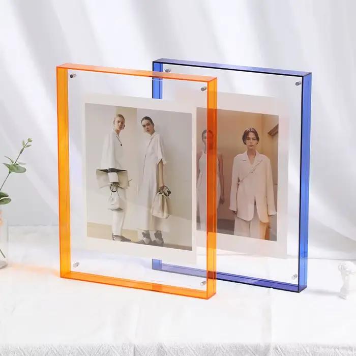 Cadre photo acrylique transparent pour la décoration intérieure