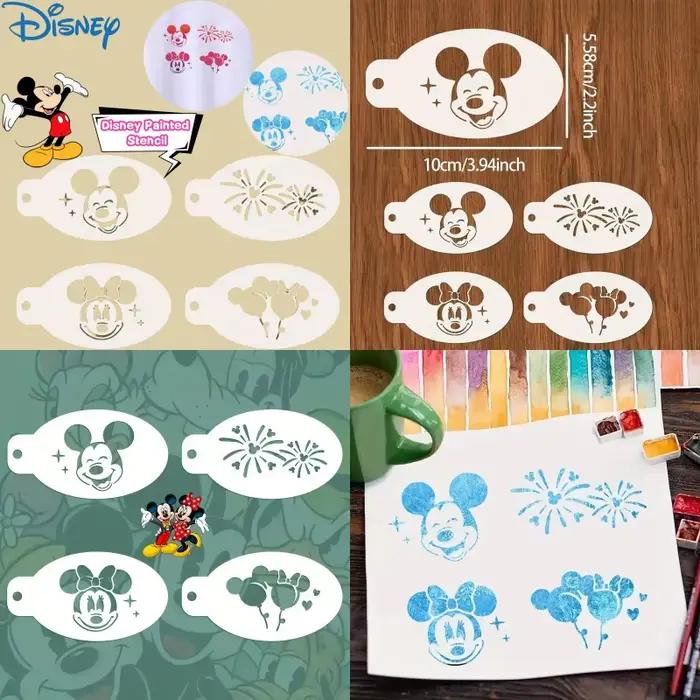 Pochoir peint Disney Mickey Minnie Mouse