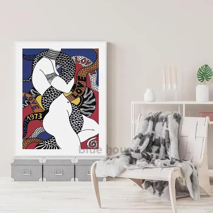 Affiche de Mode Vintage de Marque de Luxe Française