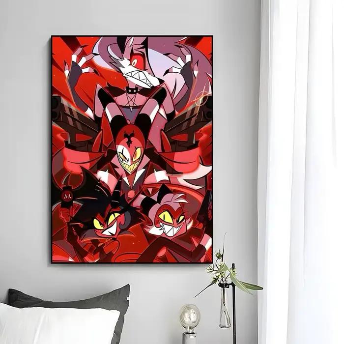 Affiche murale animée pour adultes Helluva Boss, impression artistique, peinture murale décorative, décoration de la maison, cadeau non encadré