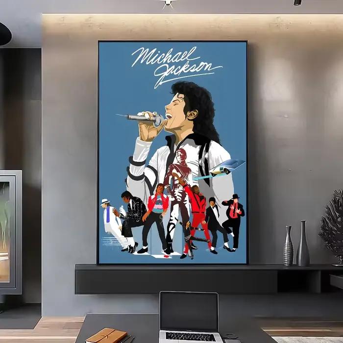 Peinture sur toile de musiciens et chanteurs