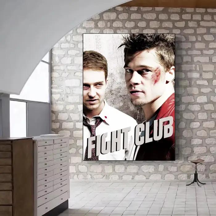 Affiche de Film de boxe du Club de combat de Film classique Brad Pitt