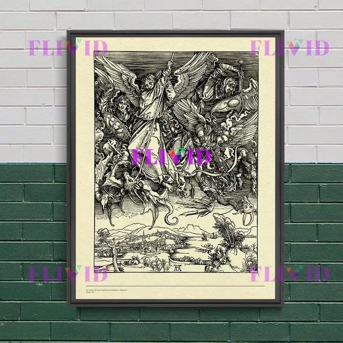 Peinture sur toile d'art mural vintage