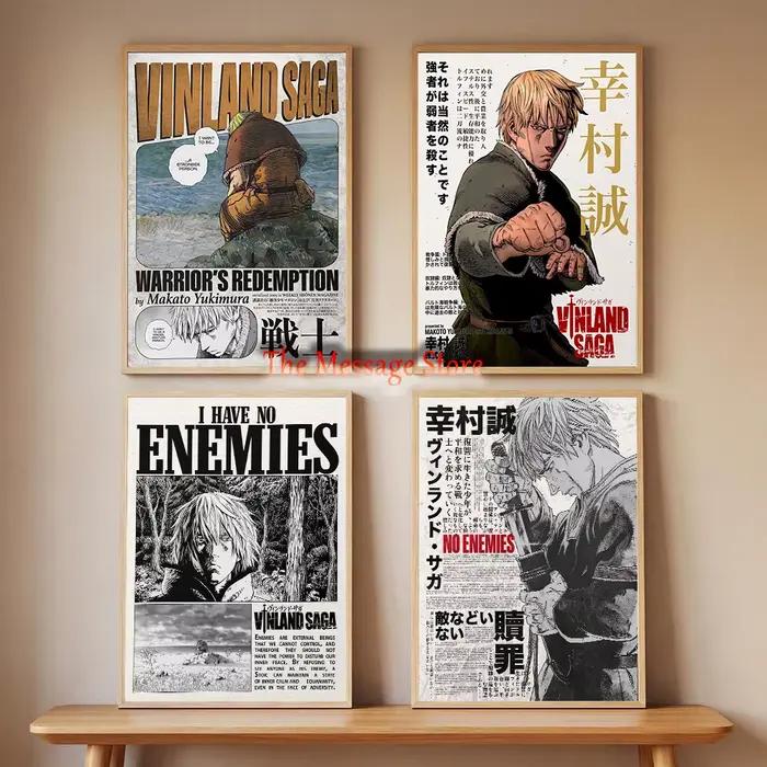 Vinland Saga – affiche minimaliste de dessin animé japonais