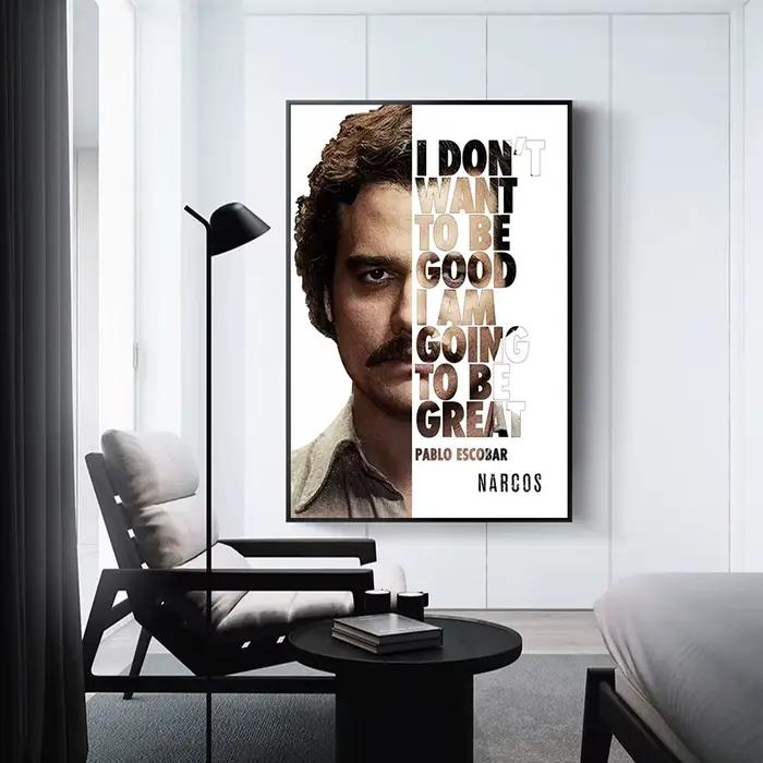 Affiche murale du seigneur Pablo Escobar Narcos Mugshot